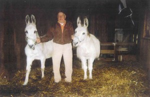 Ben Hohnke with burros