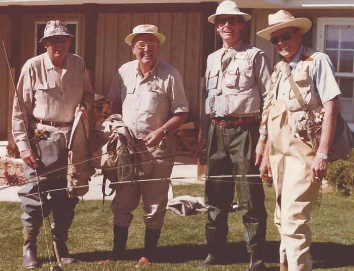Mead Clan Fishing (1979): Left to Right Frank Mead Jr, John Mead, Jack Mead, and Allen Mead