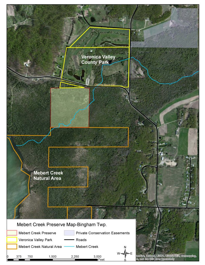 Mebert Creek Preserve Area Map