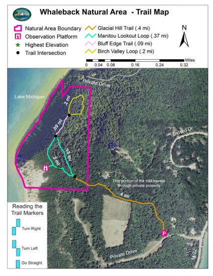 Whaleback NA Trail Map web - The Leelanau Conservancy