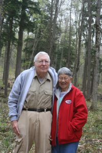 Dr. Dan and Helen Palmer at Palmer Woods.