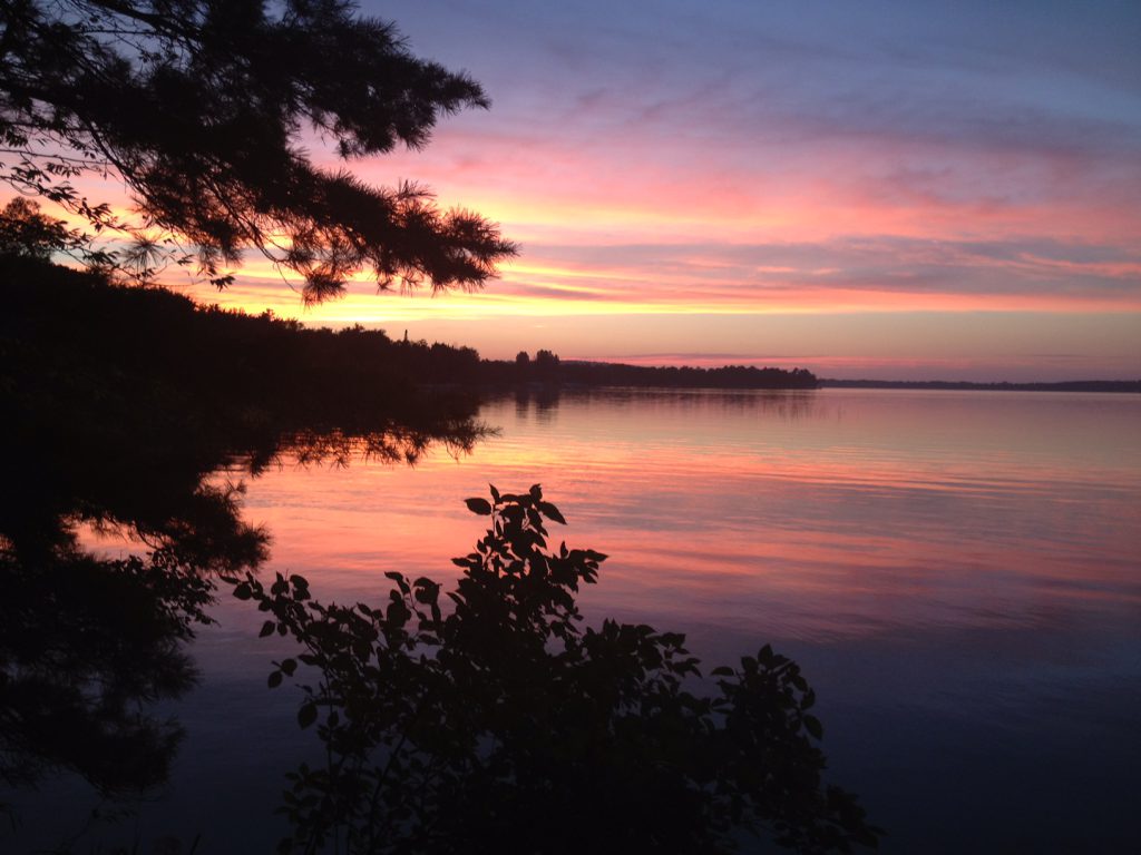 Crane shorline sunset - The Leelanau Conservancy